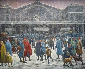 Maximilien_Luce-La_Gare_de_l'Est_sous_la_neige-1917